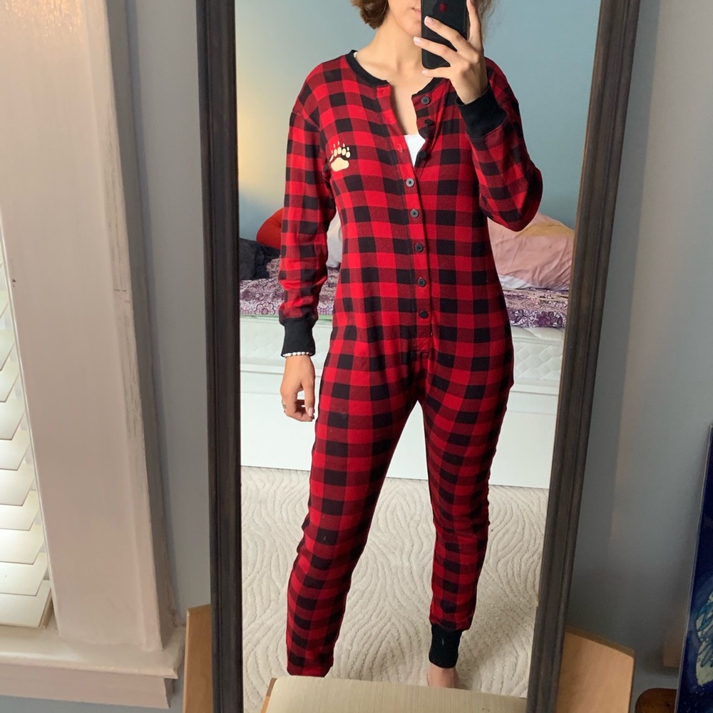 “Bear Cheeks” pajama onesie